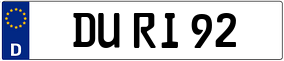 Trailer License Plate